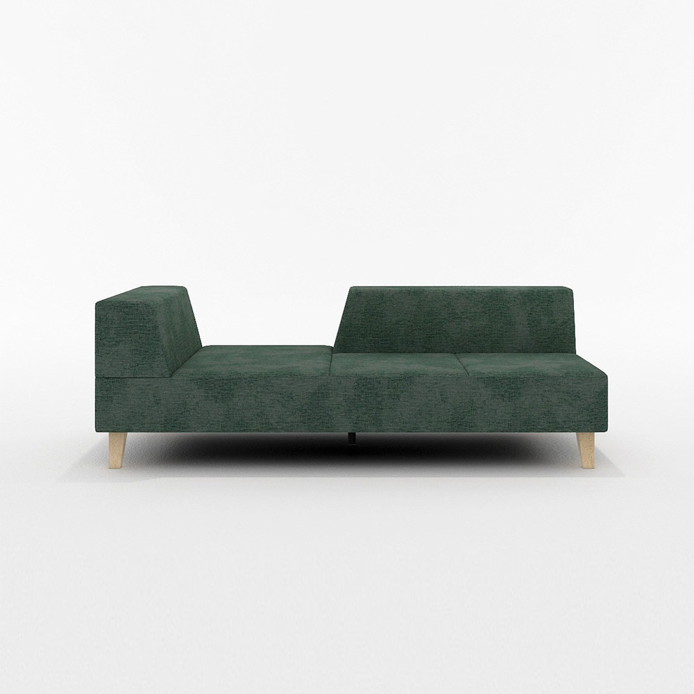 PIVO 2.5P SOFA ONE ARM RIGHT TYPE 木脚(ナチュラル) / FLANNEL SOFA(フランネルソファ) / 2人掛けソファ / FLN10054GRN_ma.jpg