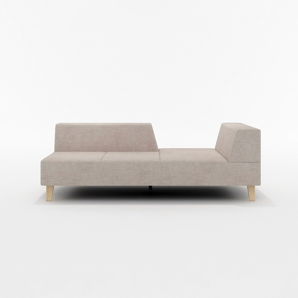 PIVO 2.5P SOFA ONE ARM LEFT TYPE 木脚(ナチュラル) / FLANNEL SOFA(フランネルソファ) / 2人掛けソファ / FLN10055BEG_ma.jpg