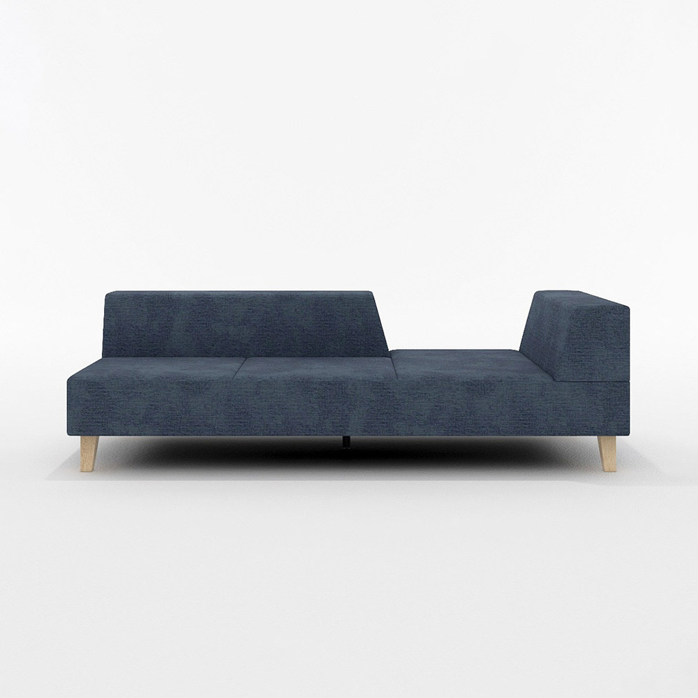 PIVO 3P SOFA ONE ARM LEFT TYPE 木脚(ナチュラル) / FLANNEL SOFA(フランネルソファ) / 3人掛けソファ / FLN10057PPL_ma.jpg