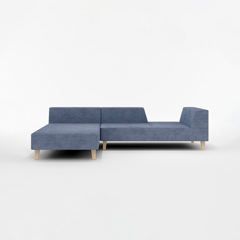 PIVO COUCH SOFA NORMAL RIGHT Type 木脚(ナチュラル) / FLANNEL SOFA(フランネルソファ) / カウチソファ / FLN10058BLU_ma.jpg