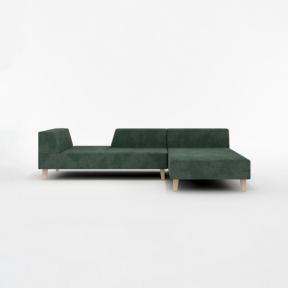 PIVO COUCH SOFA NORMAL LEFT Type 木脚(ナチュラル) / FLANNEL SOFA(フランネルソファ) / カウチソファ / FLN10059GRN_ma.jpg