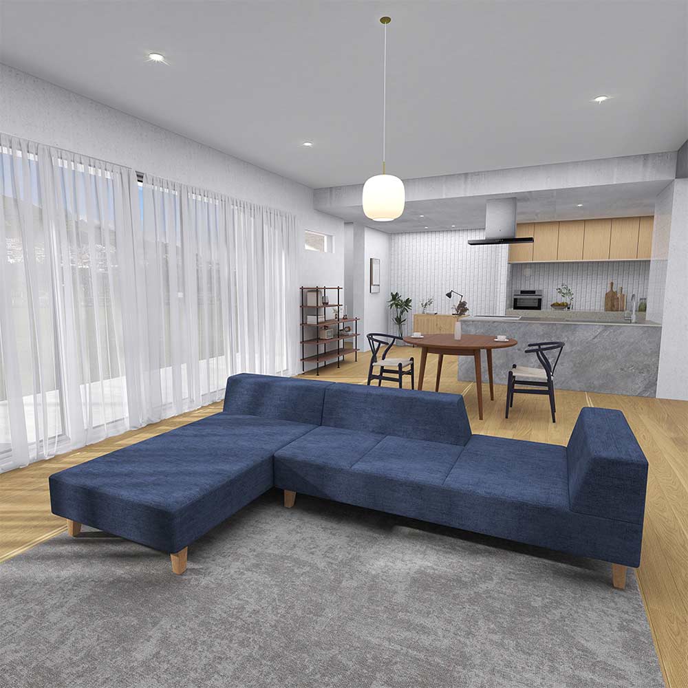 FLANNEL SOFA PIVO COUCH SOFA WIDE RIGHT Type 木脚(ナチュラル FLANNEL SOFA PIVO COUCH SOFA WIDE RIGHT Type 木脚(ナチュラル