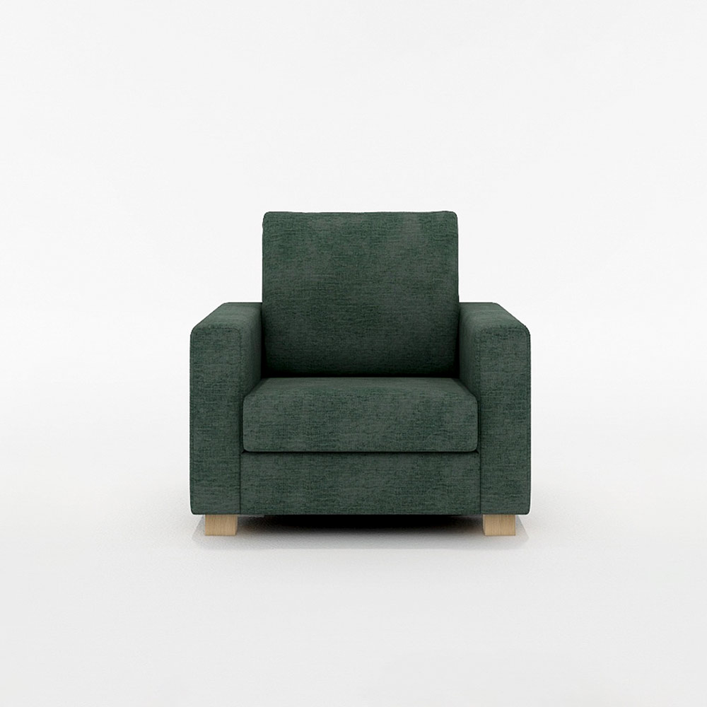 SARAH 1P SOFA 木脚(ナチュラル) / FLANNEL SOFA(フランネルソファ) / 1人掛けソファ / FLN10062GRN_ma.jpg