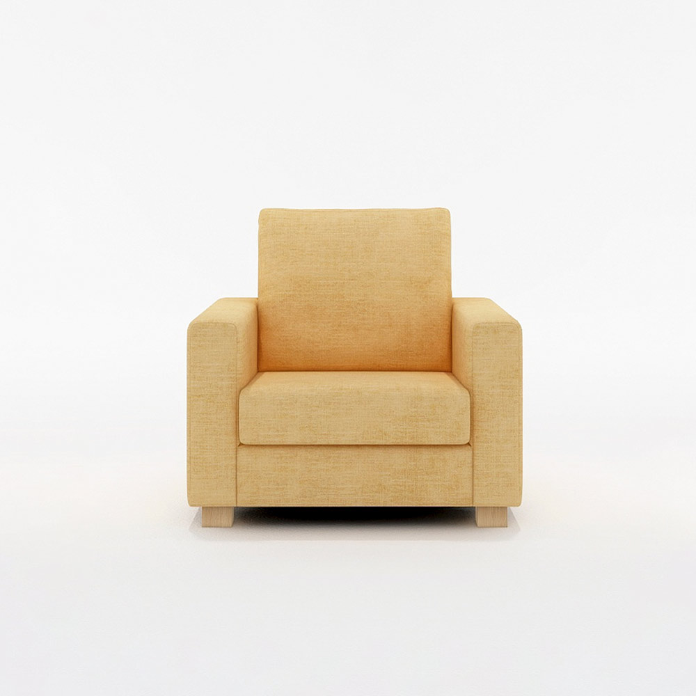 SARAH 1P SOFA 木脚(ナチュラル) / FLANNEL SOFA(フランネルソファ) / 1人掛けソファ / FLN10062YEL_ma.jpg