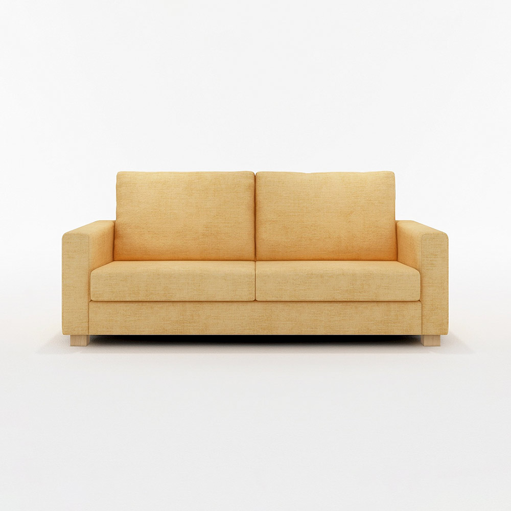 SARAH 3P SOFA 木脚(ナチュラル) / FLANNEL SOFA(フランネルソファ) / 3人掛けソファ / FLN10064YEL_ma.jpg