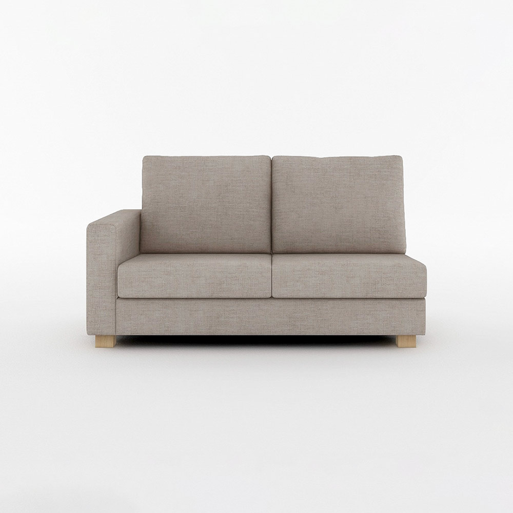 SARAH 2.5P SOFA ONE ARM RIGHT TYPE 木脚(ナチュラル) / FLANNEL SOFA(フランネルソファ) / 2人掛けソファ / FLN10065BEG_ma.jpg