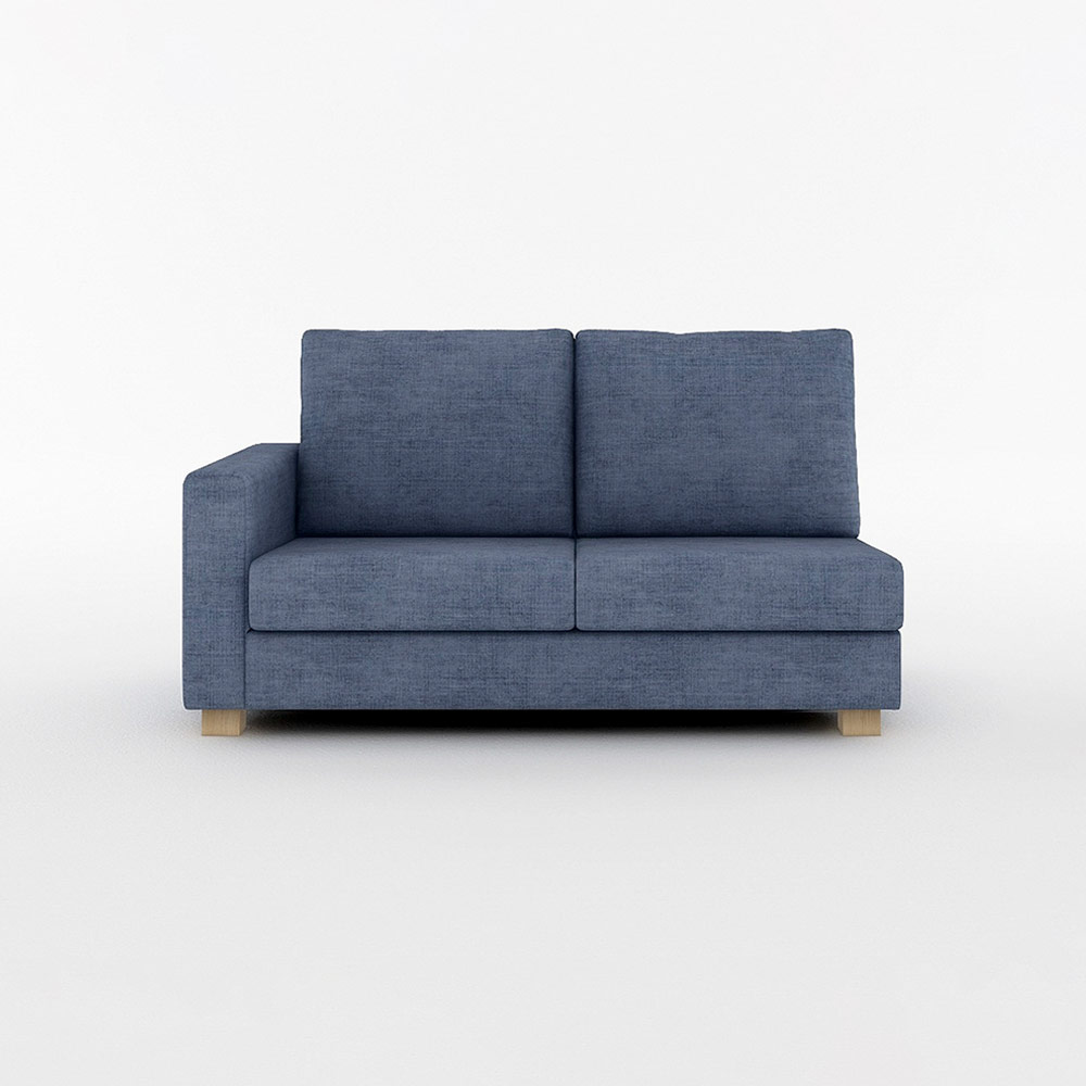 SARAH 2.5P SOFA ONE ARM RIGHT TYPE 木脚(ナチュラル) / FLANNEL SOFA(フランネルソファ) / 2人掛けソファ / FLN10065BLU_ma.jpg