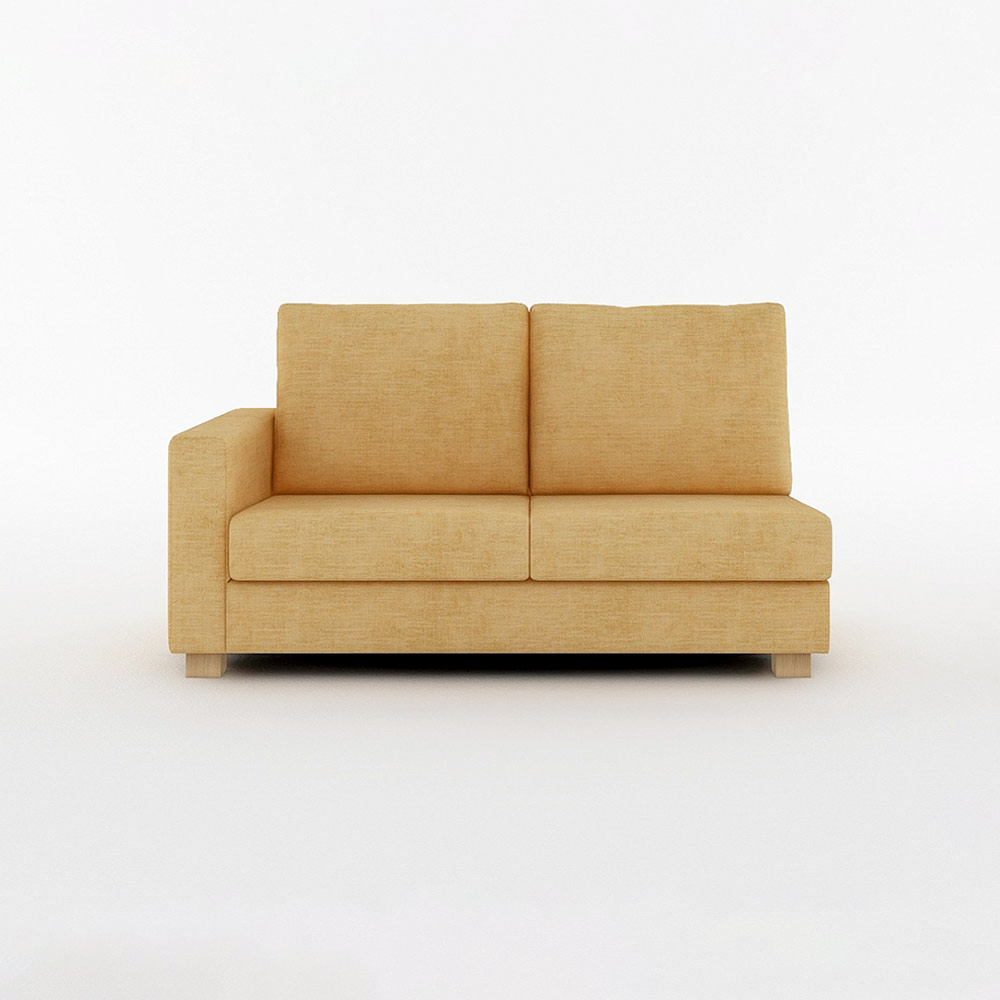 SARAH 2.5P SOFA ONE ARM RIGHT TYPE 木脚(ナチュラル) / FLANNEL SOFA(フランネルソファ) / 2人掛けソファ / FLN10065YEL_ma.jpg