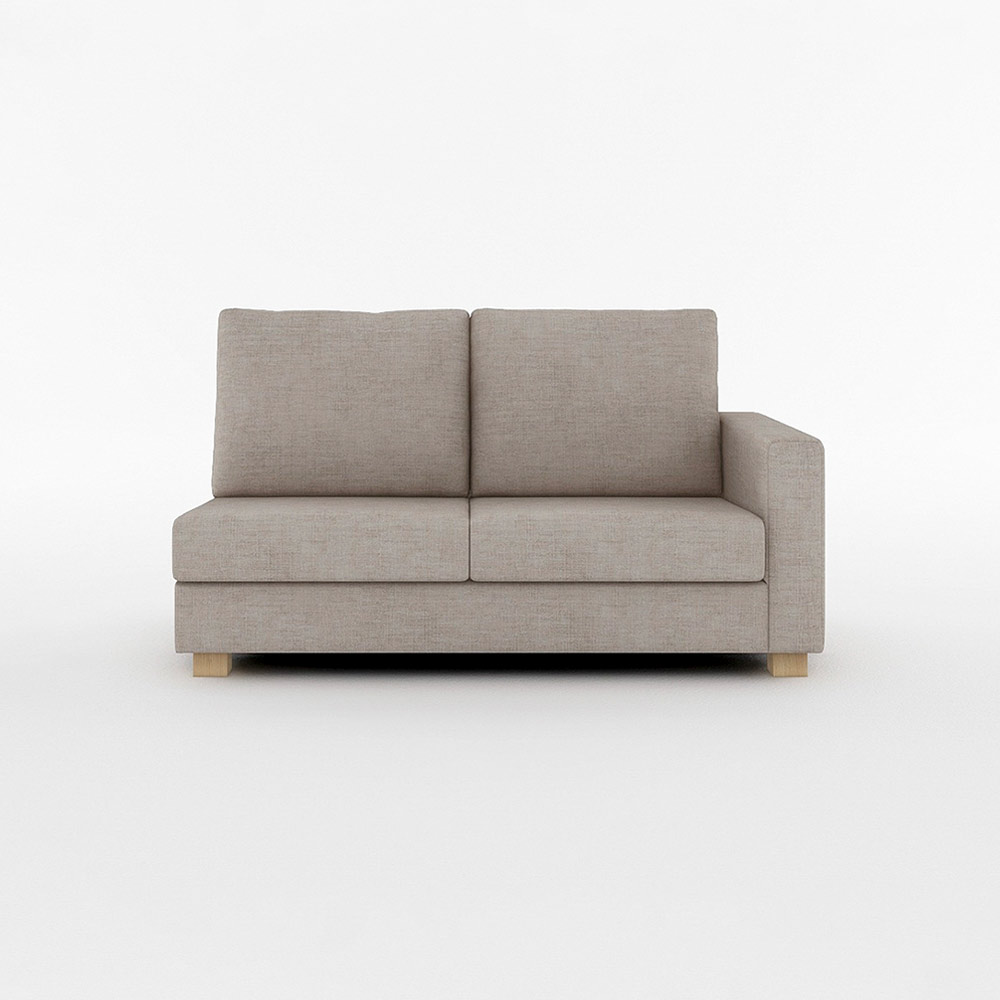 SARAH 2.5P SOFA ONE ARM LEFT TYPE 木脚(ナチュラル) / FLANNEL SOFA（フランネルソファ） / 2人掛けソファ / FLN10066BEG_ma.jpg