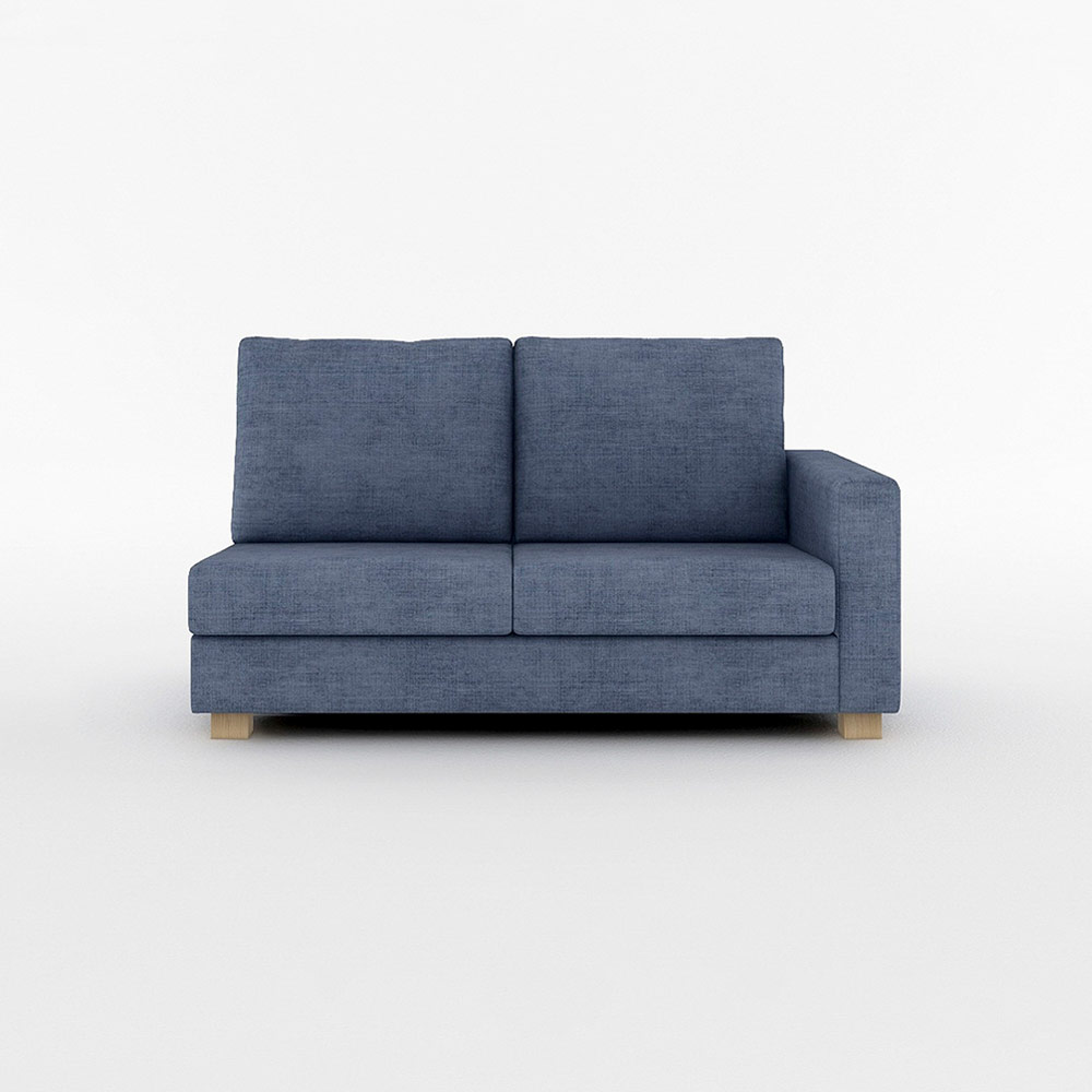 SARAH 2.5P SOFA ONE ARM LEFT TYPE 木脚(ナチュラル) / FLANNEL SOFA（フランネルソファ） / 2人掛けソファ / FLN10066BLU_ma.jpg
