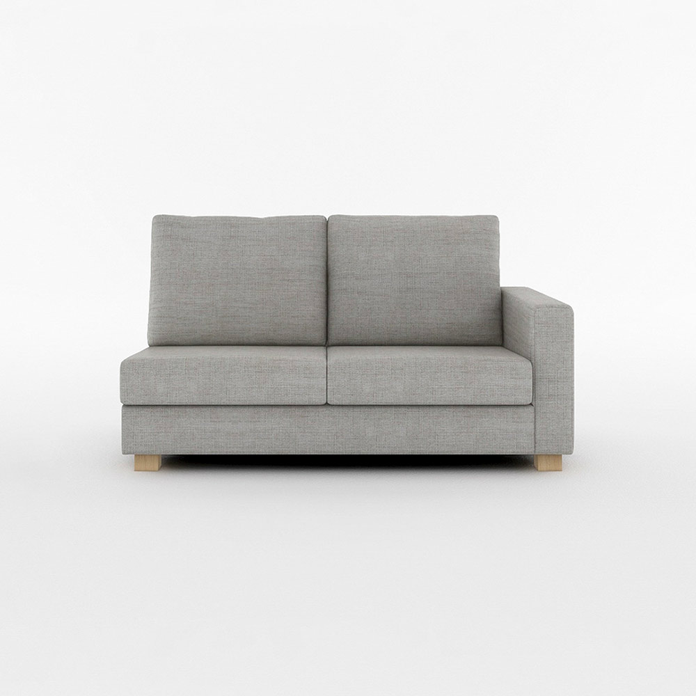 SARAH 2.5P SOFA ONE ARM LEFT TYPE 木脚(ナチュラル) / FLANNEL SOFA（フランネルソファ） / 2人掛けソファ / FLN10066GRY_ma.jpg