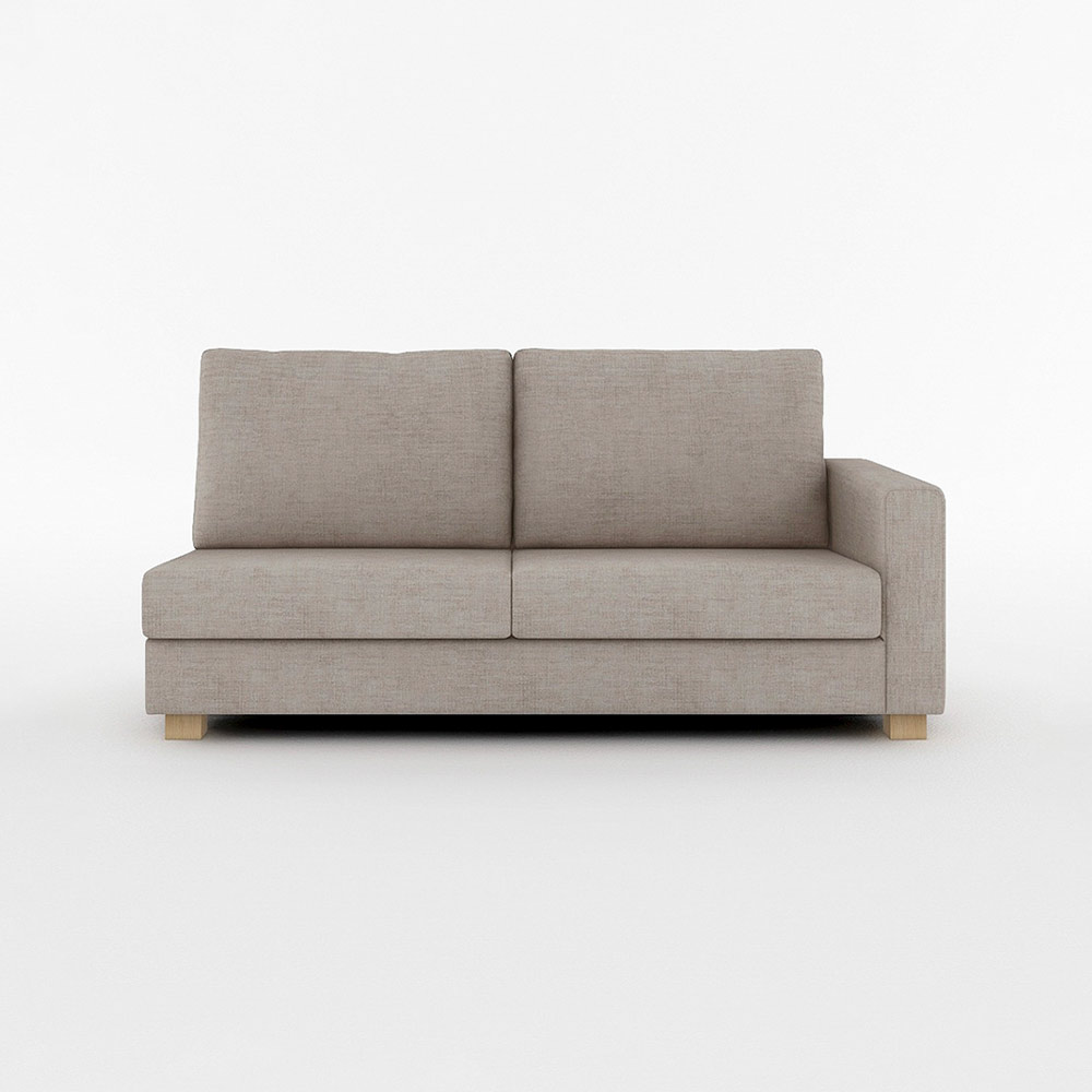 SARAH 3P SOFA ONE ARM LEFT TYPE 木脚(ナチュラル) / FLANNEL SOFA(フランネルソファ) / 3人掛けソファ / FLN10068BEG_ma.jpg