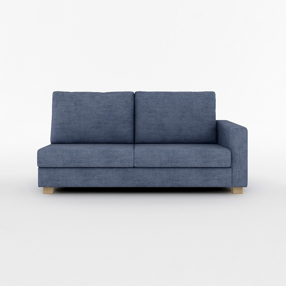 SARAH 3P SOFA ONE ARM LEFT TYPE 木脚(ナチュラル) / FLANNEL SOFA(フランネルソファ) / 3人掛けソファ / FLN10068BLU_ma.jpg