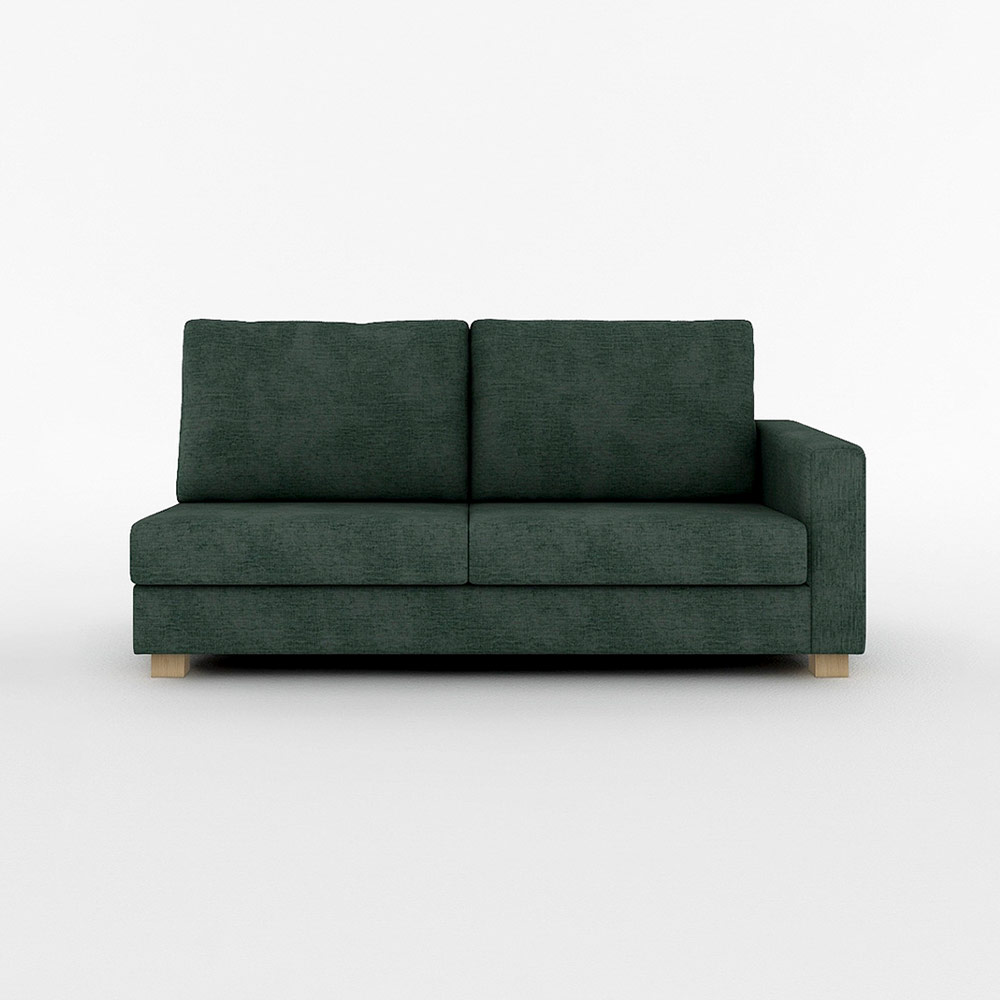 SARAH 3P SOFA ONE ARM LEFT TYPE 木脚(ナチュラル) / FLANNEL SOFA(フランネルソファ) / 3人掛けソファ / FLN10068GRN_ma.jpg