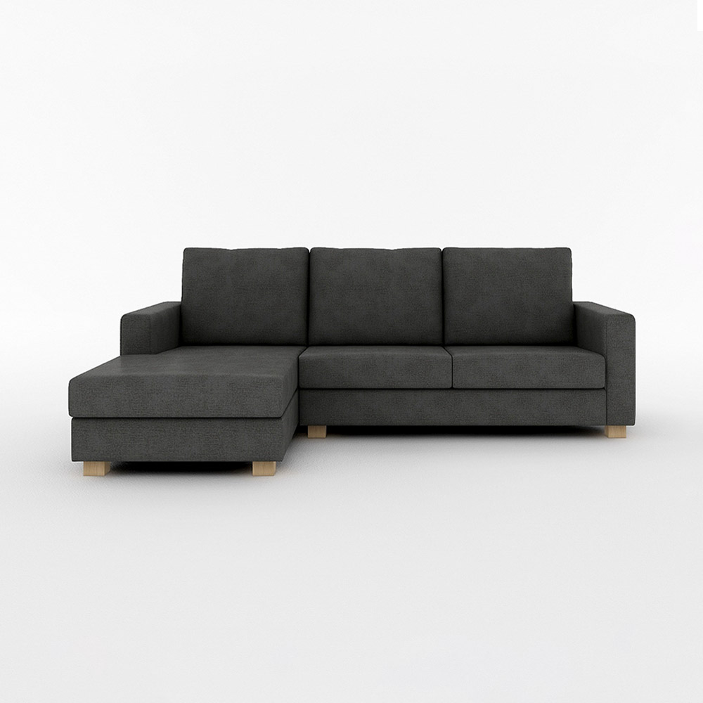 SARAH COUCH SOFA NORMAL RIGHT TYPE 木脚(ナチュラル) / FLANNEL SOFA(フランネルソファ) / カウチソファ / FLN10069BLK_ma.jpg