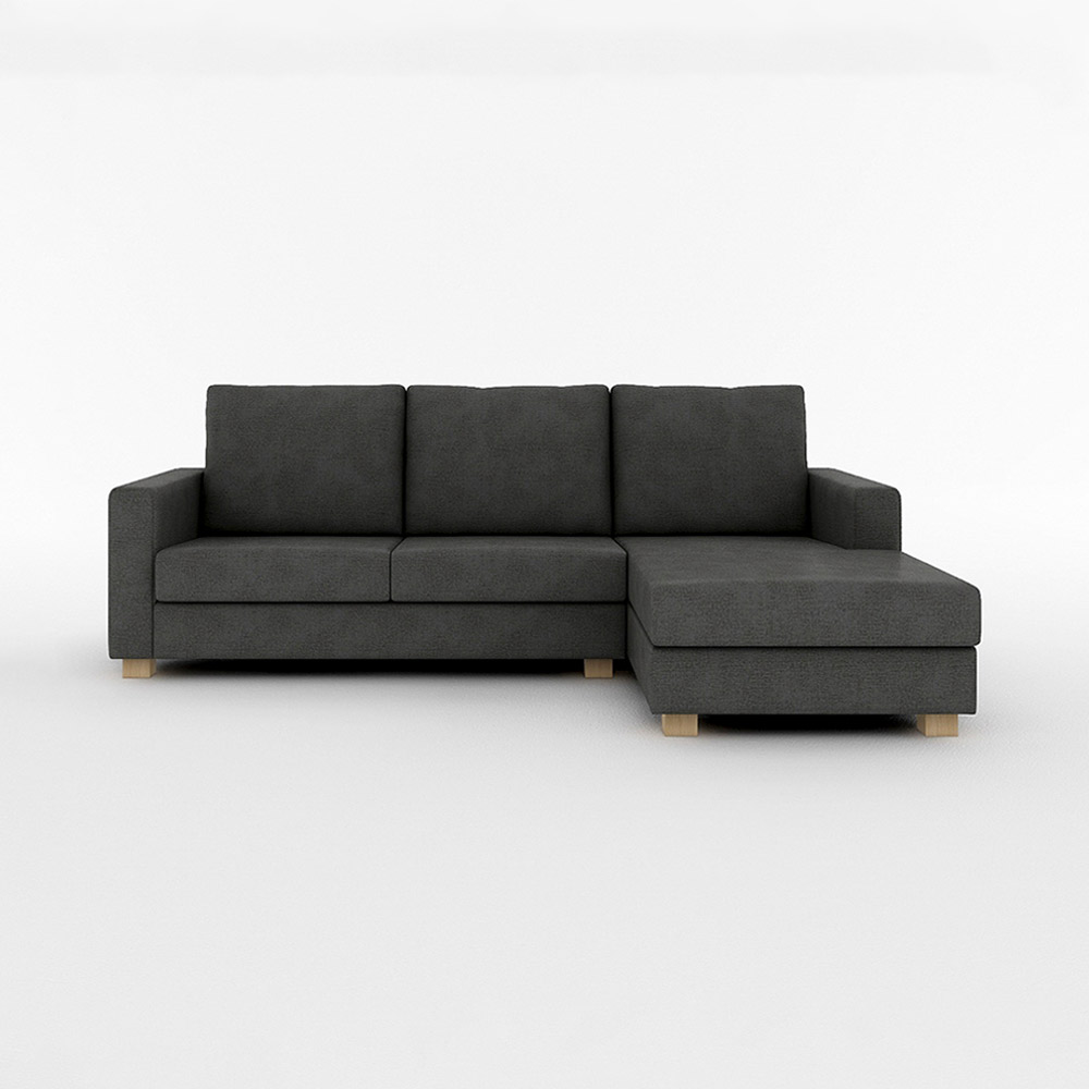 SARAH COUCH SOFA NORMAL LEFT TYPE 木脚(ナチュラル) / FLANNEL SOFA(フランネルソファ) / カウチソファ / FLN10070BLK_ma.jpg
