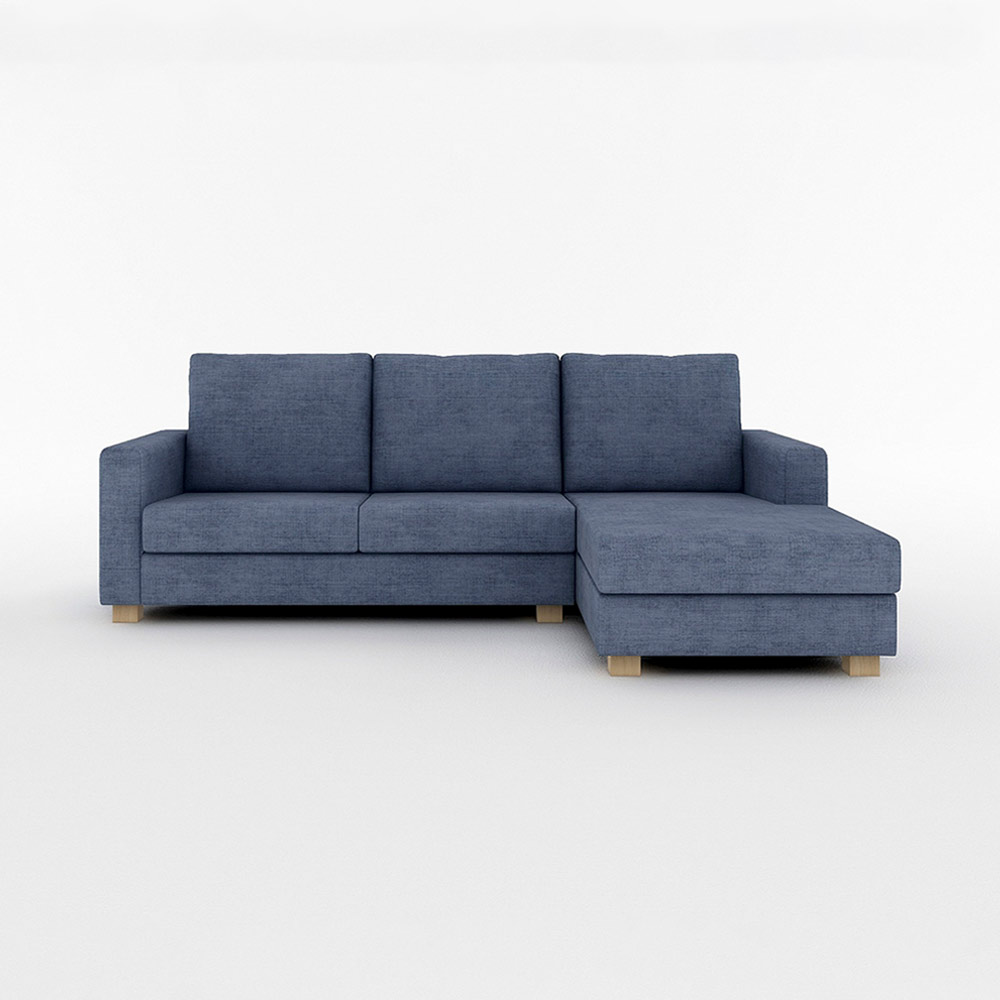 SARAH COUCH SOFA NORMAL LEFT TYPE 木脚(ナチュラル) / FLANNEL SOFA(フランネルソファ) / カウチソファ / FLN10070BLU_ma.jpg