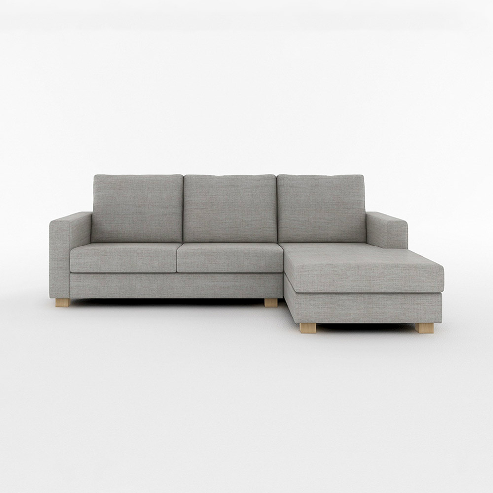 SARAH COUCH SOFA NORMAL LEFT TYPE 木脚(ナチュラル) / FLANNEL SOFA（フランネルソファ） / カウチソファ / FLN10070GRY_ma.jpg