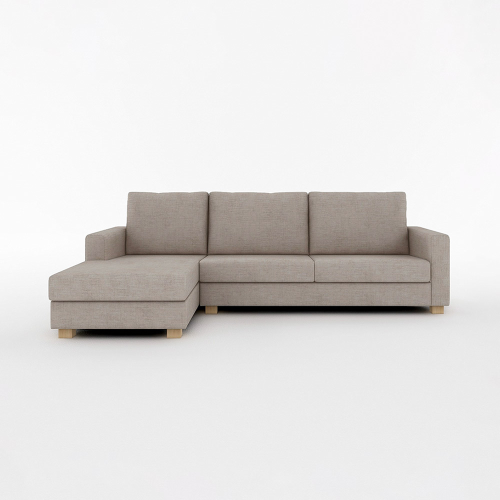 SARAH COUCH SOFA WIDE RIGHT TYPE 木脚(ナチュラル) / FLANNEL SOFA(フランネルソファ) / カウチソファ / FLN10071BEG_ma.jpg