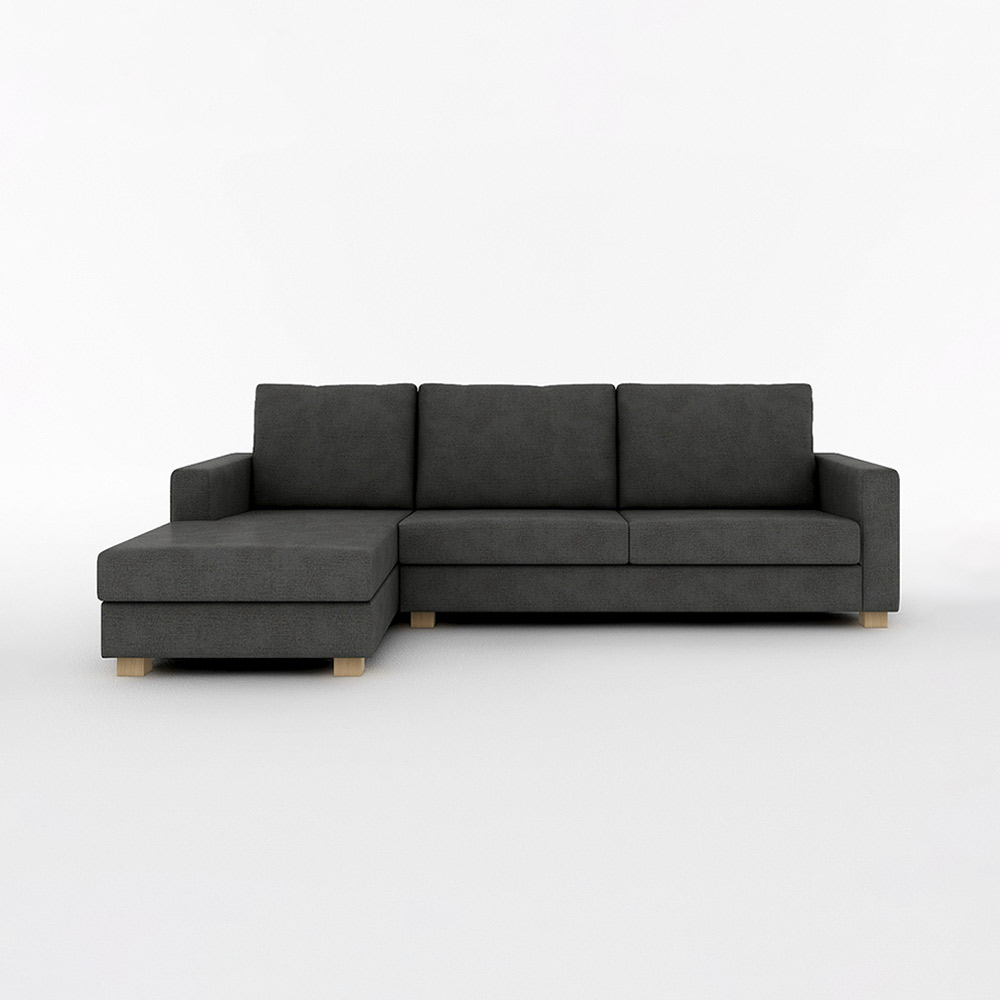 SARAH COUCH SOFA WIDE RIGHT TYPE 木脚(ナチュラル) / FLANNEL SOFA(フランネルソファ) / カウチソファ / FLN10071BLK_ma.jpg