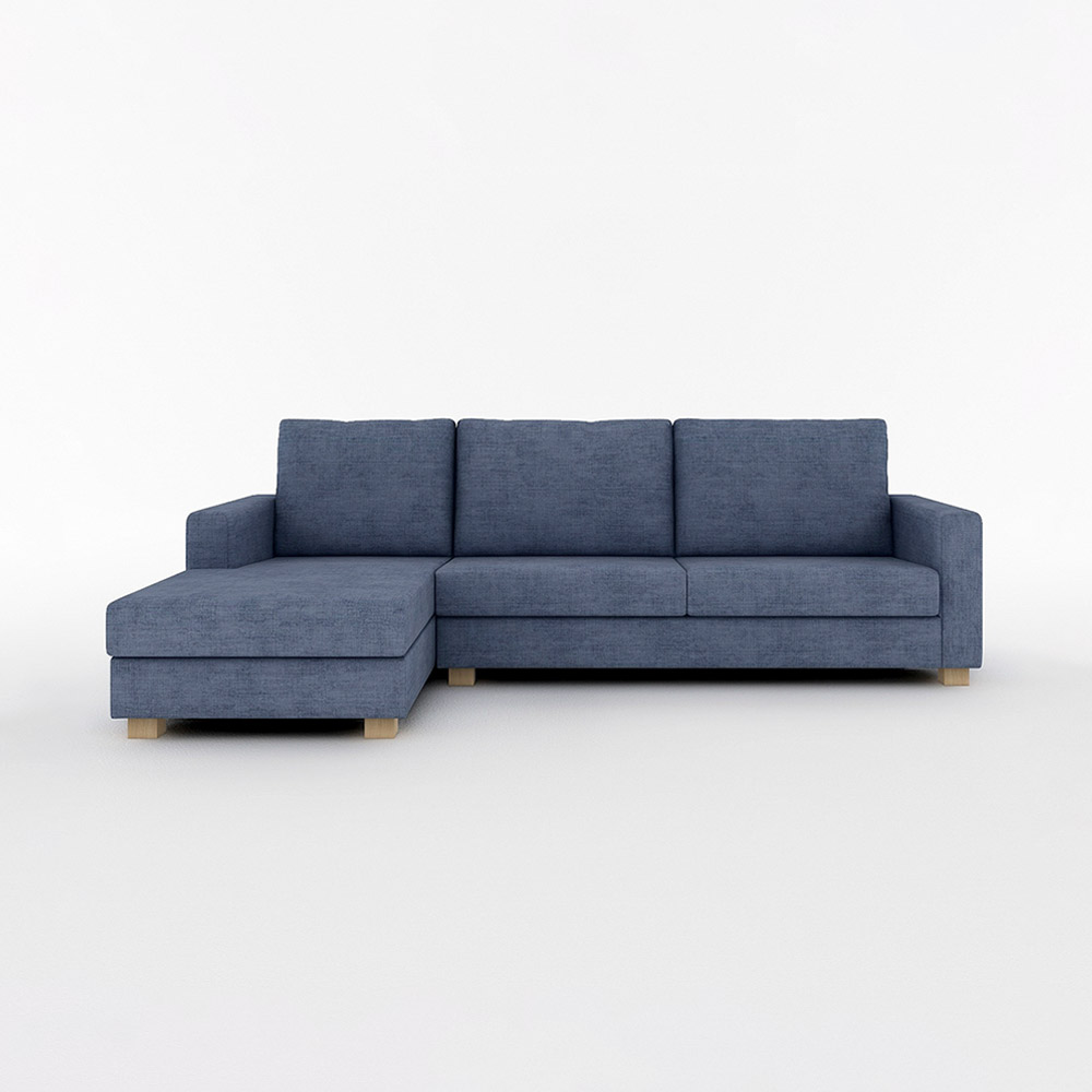 SARAH COUCH SOFA WIDE RIGHT TYPE 木脚(ナチュラル) / FLANNEL SOFA(フランネルソファ) / カウチソファ / FLN10071BLU_ma.jpg