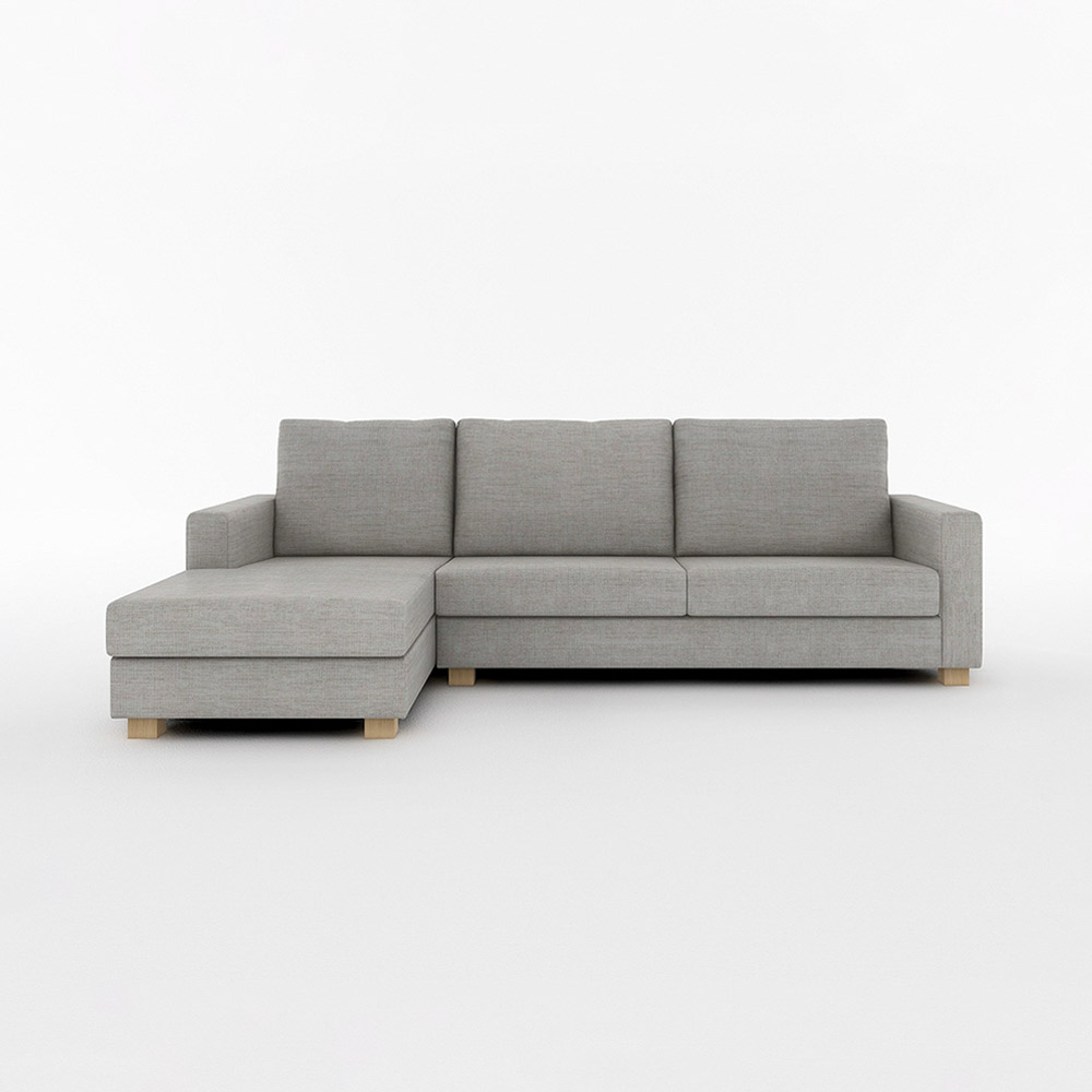 SARAH COUCH SOFA WIDE RIGHT TYPE 木脚(ナチュラル) / FLANNEL SOFA（フランネルソファ） / カウチソファ / FLN10071GRY_ma.jpg