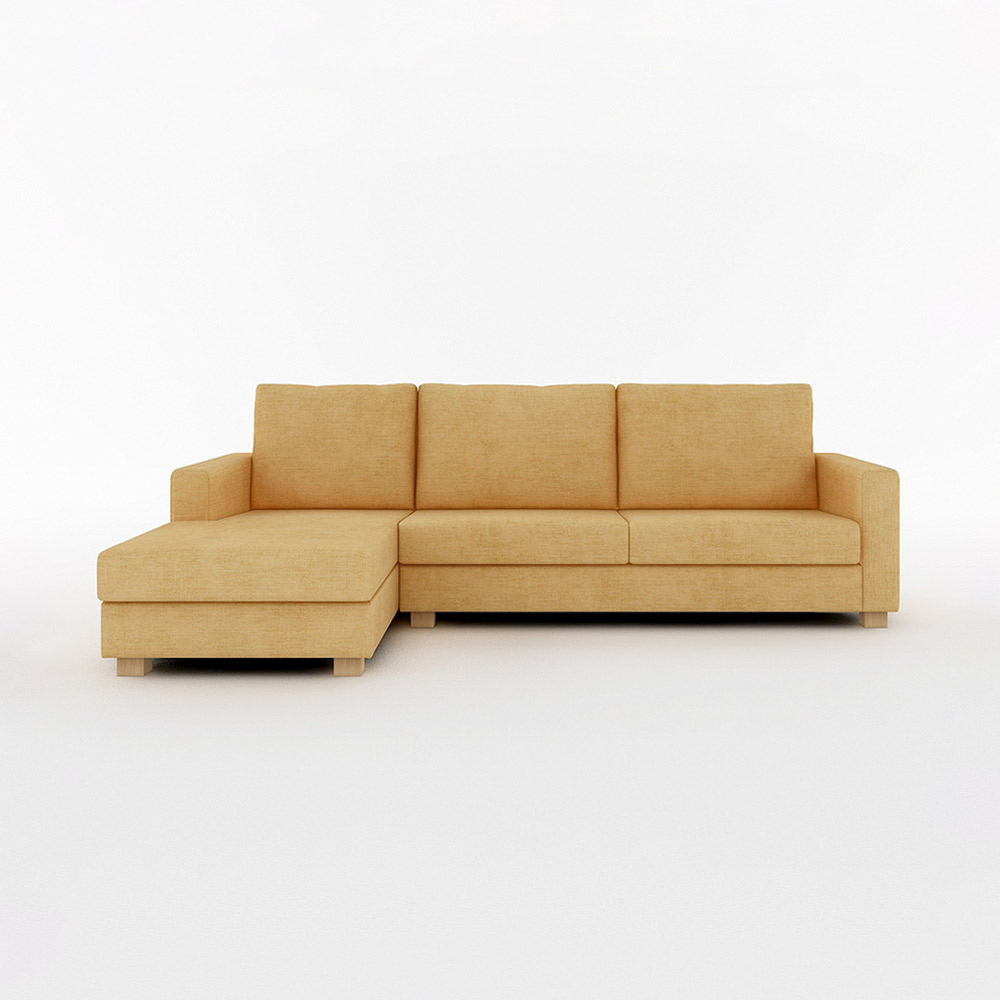 SARAH COUCH SOFA WIDE RIGHT TYPE 木脚(ナチュラル) / FLANNEL SOFA(フランネルソファ) / カウチソファ / FLN10071YEL_ma.jpg