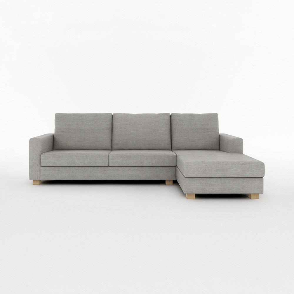 SARAH COUCH SOFA WIDE LEFT TYPE 木脚(ナチュラル) / FLANNEL SOFA（フランネルソファ） / カウチソファ / FLN10072GRY_ma.jpg