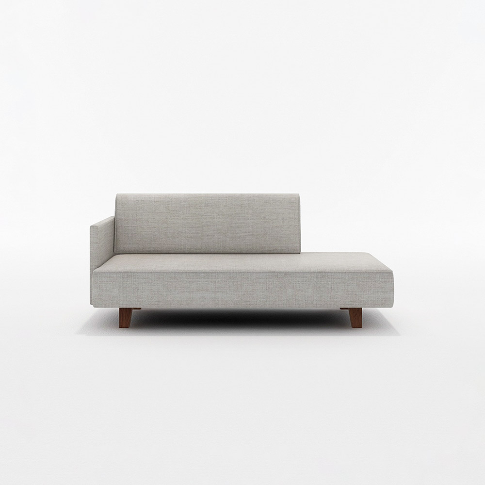 UK 2.5P SOFA ONE ARM RIGHT TYPE 木脚(ブラウン) / FLANNEL SOFA（フランネルソファ） / 2人掛けソファ / FLN10073GRY_ma.jpg