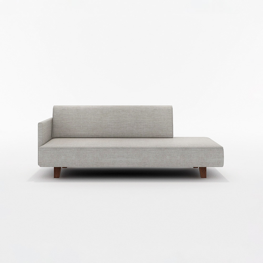 UK 3P SOFA ONE ARM RIGHT TYPE 木脚(ブラウン) / FLANNEL SOFA（フランネルソファ） / 3人掛けソファ / FLN10075GRY_ma.jpg