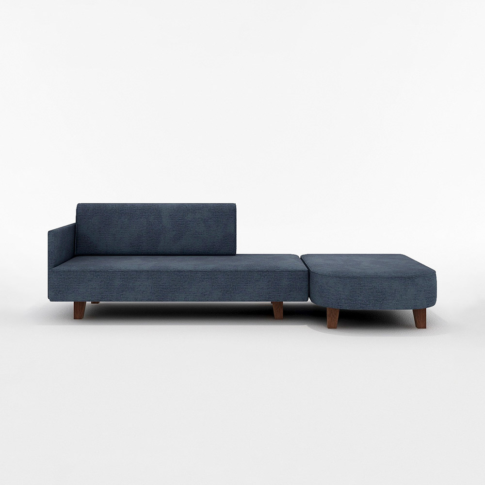 UK COUCH SOFA ONE ARM LEFT TYPE 木脚(ブラウン) / FLANNEL SOFA(フランネルソファ) / カウチソファ / FLN10078PPL_ma.jpg