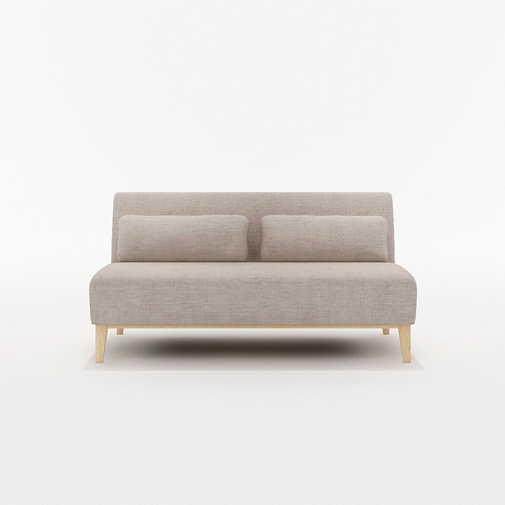 MAROON 2.5P SOFA 木脚(ナチュラル) / FLANNEL SOFA（フランネルソファ） / 2人掛けソファ / FLN10080BEG_ma.jpg