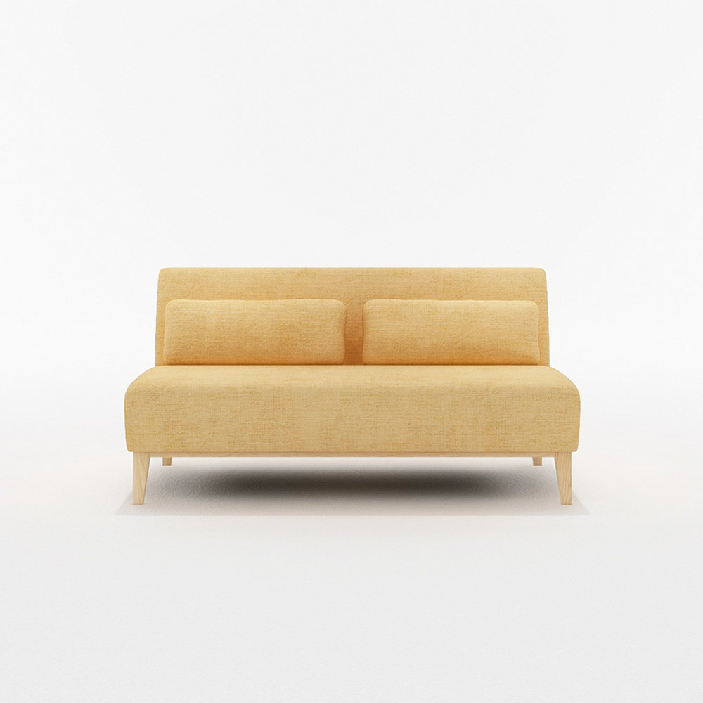 MAROON 2.5P SOFA 木脚(ナチュラル) / FLANNEL SOFA（フランネルソファ） / 2人掛けソファ / FLN10080YEL_ma.jpg