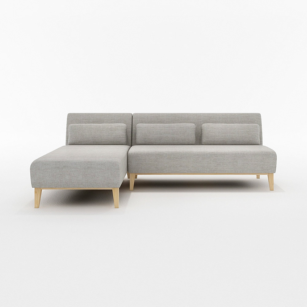 MAROON COUCH SOFA 木脚(ナチュラル) / FLANNEL SOFA（フランネルソファ） / カウチソファ / FLN10081GRY_ma.jpg