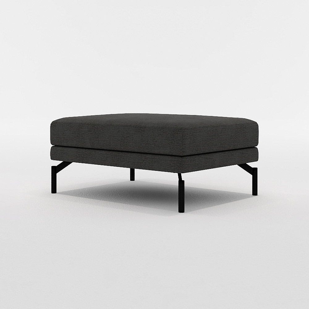 LENIS STOOL LARGE スチール脚(ブラック) / FLANNEL SOFA(フランネルソファ) / オットマン / FLN10083BLK_ma.jpg