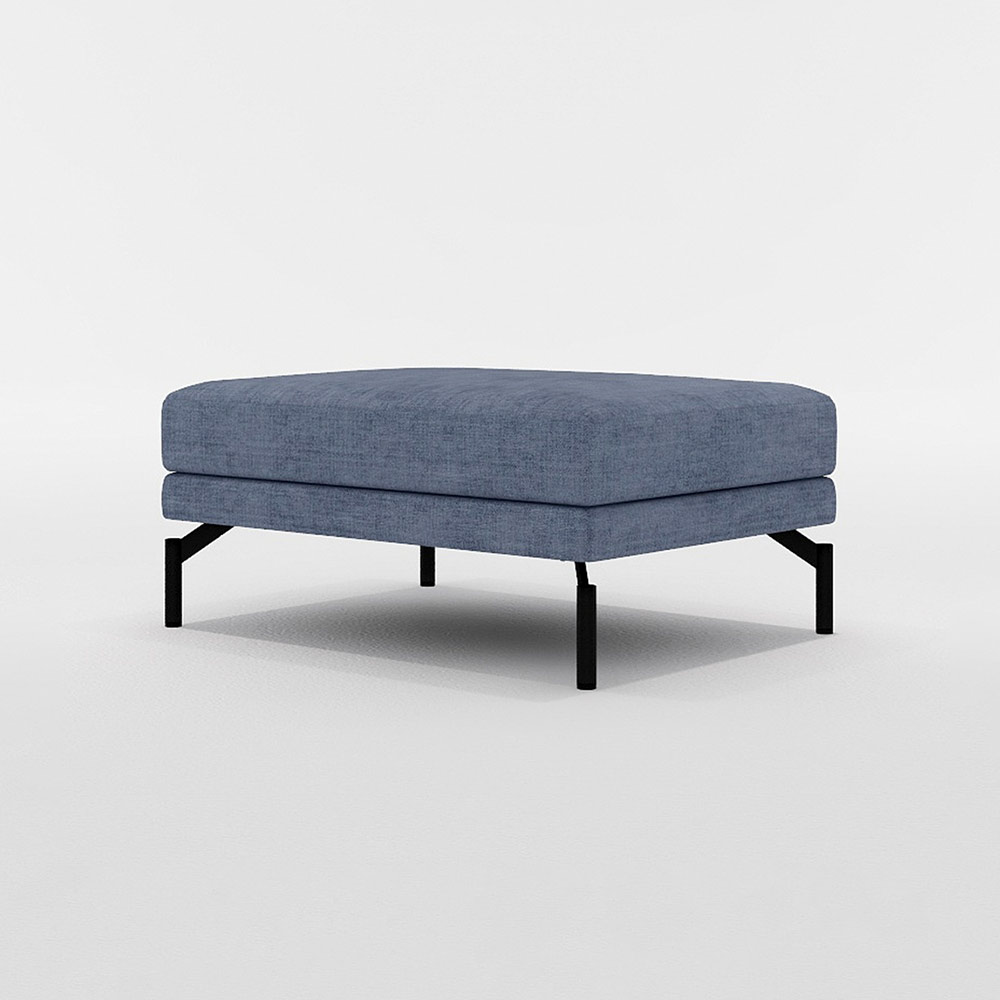LENIS STOOL LARGE スチール脚(ブラック) / FLANNEL SOFA(フランネルソファ) / オットマン / FLN10083BLU_ma.jpg