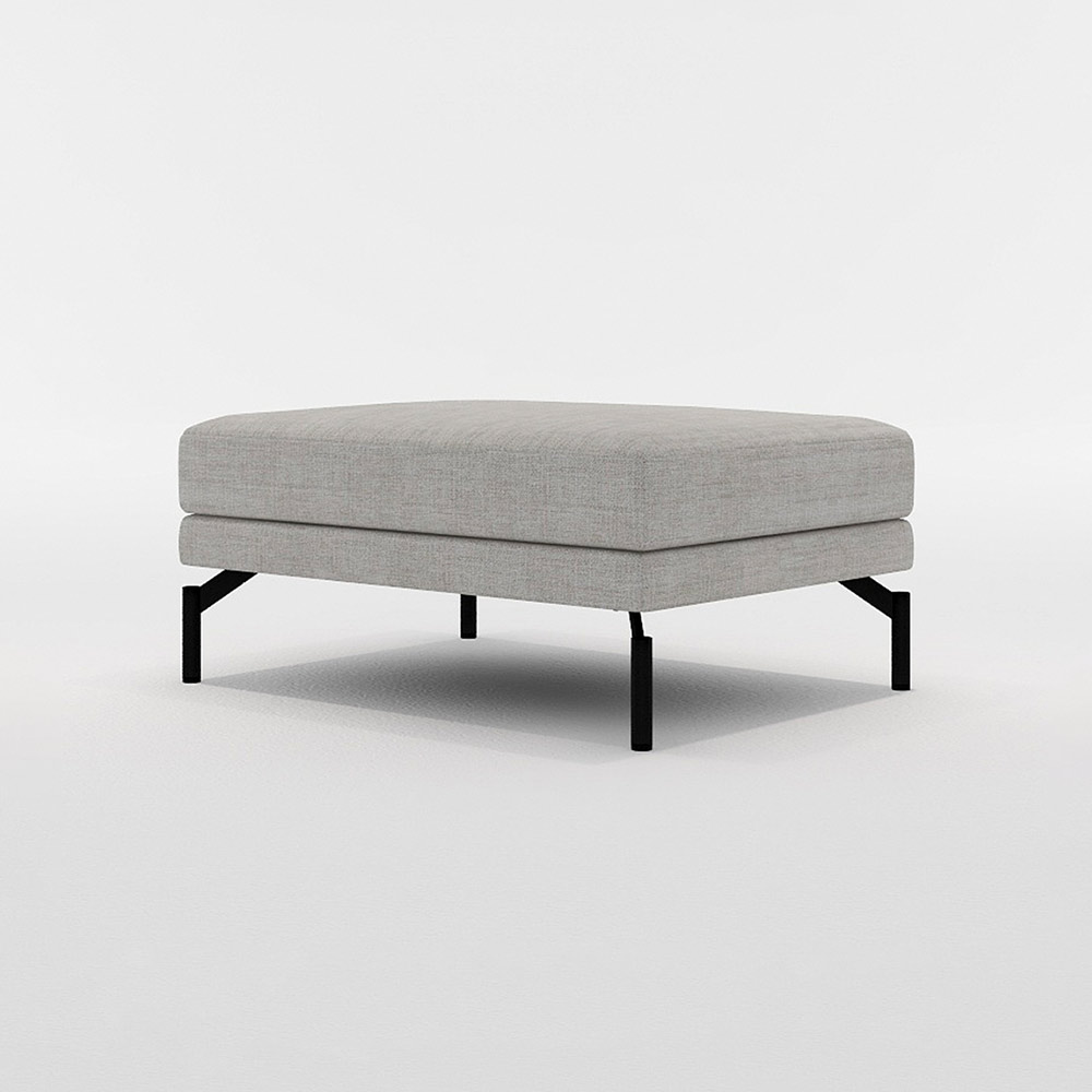 LENIS STOOL LARGE スチール脚(ブラック) / FLANNEL SOFA(フランネルソファ) / オットマン / FLN10083GRY_ma.jpg