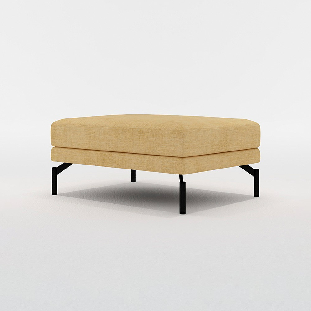 LENIS STOOL LARGE スチール脚(ブラック) / FLANNEL SOFA(フランネルソファ) / オットマン / FLN10083YEL_ma.jpg