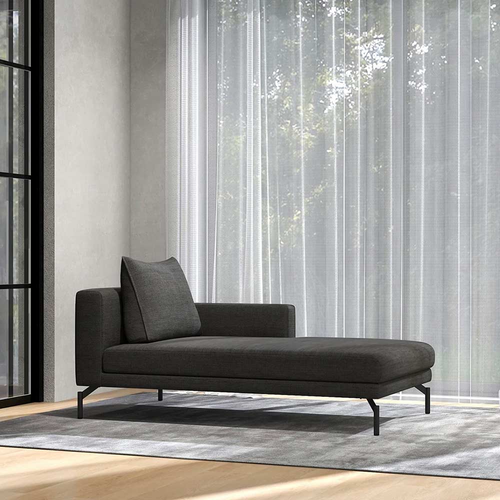 LENIS 1P LONG LEFT TYPE スチール脚(ブラック) / FLANNEL SOFA（フランネルソファ） / カウチソファ / FLN10085_dt_01.jpg