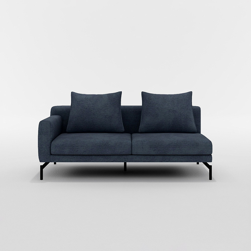 LENIS 2.5P SOFA ONE ARM RIGHT TYPE スチール脚(ブラック) / FLANNEL SOFA(フランネルソファ) / 2人掛けソファ / FLN10087PPL_ma.jpg