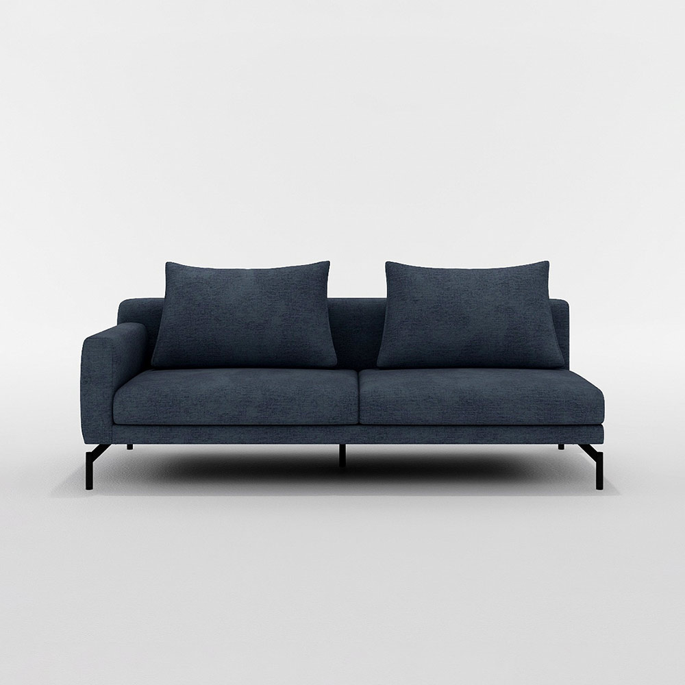 LENIS 3P SOFA ONE ARM RIGHT TYPE スチール脚(ブラック) / FLANNEL SOFA(フランネルソファ) / 3人掛けソファ / FLN10089PPL_ma.jpg