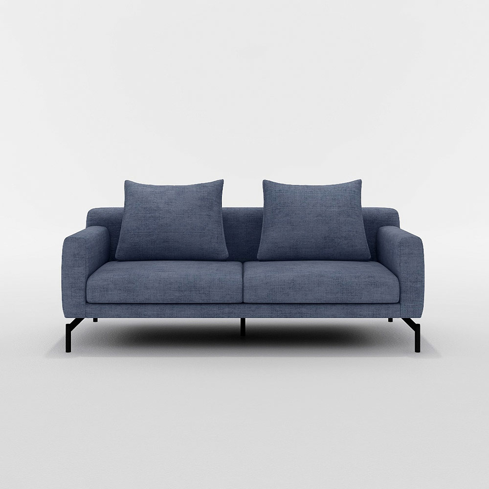 LENIS 2.5P SOFA スチール脚(ブラック) / FLANNEL SOFA(フランネルソファ) / 2人掛けソファ / FLN10091BLU_ma.jpg