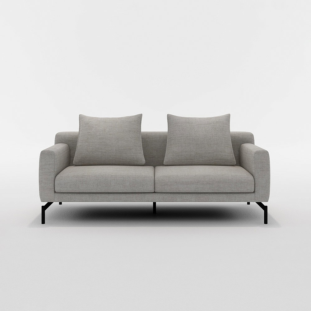 LENIS 2.5P SOFA スチール脚(ブラック) / FLANNEL SOFA(フランネルソファ) / 2人掛けソファ / FLN10091GRY_ma.jpg