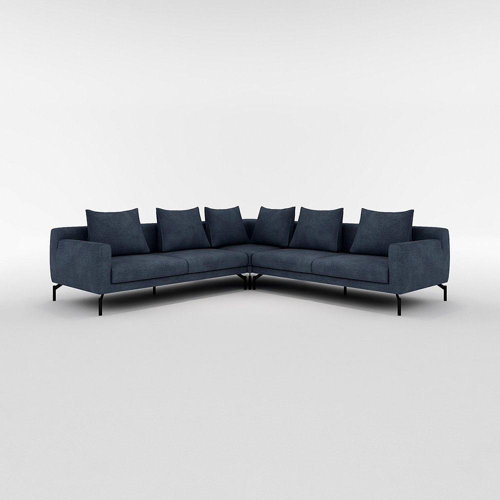 LENIS CORNER SOFA SET(2.5P Right + 2.5P left + 1P corner) サイドクッション有り / FLANNEL SOFA(フランネルソファ) / コーナーソファ / FLN10095PPL_ma.jpg
