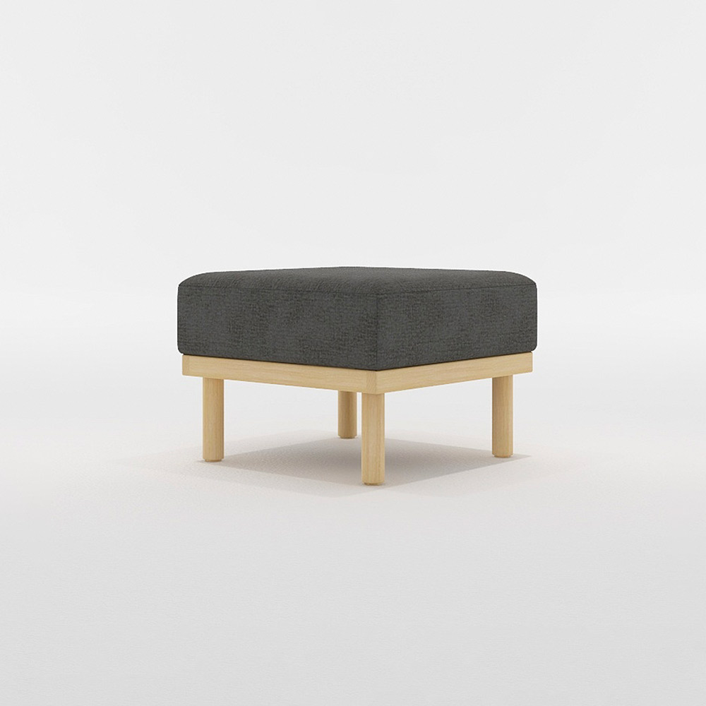 HARBAN STOOL 木脚(ナチュラル) / FLANNEL SOFA(フランネルソファ) / オットマン / FLN10096BLK_ma.jpg
