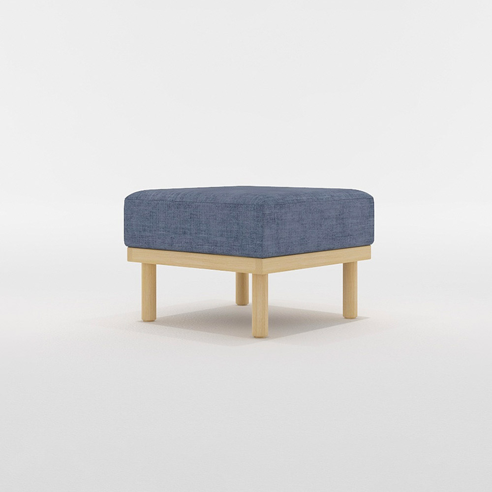 HARBAN STOOL 木脚(ナチュラル) / FLANNEL SOFA(フランネルソファ) / オットマン / FLN10096BLU_ma.jpg