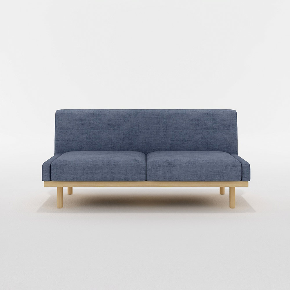 HARBAN 2.5P SOFA 木脚(ナチュラル) / FLANNEL SOFA(フランネルソファ) / 2人掛けソファ / FLN10097BLU_ma.jpg