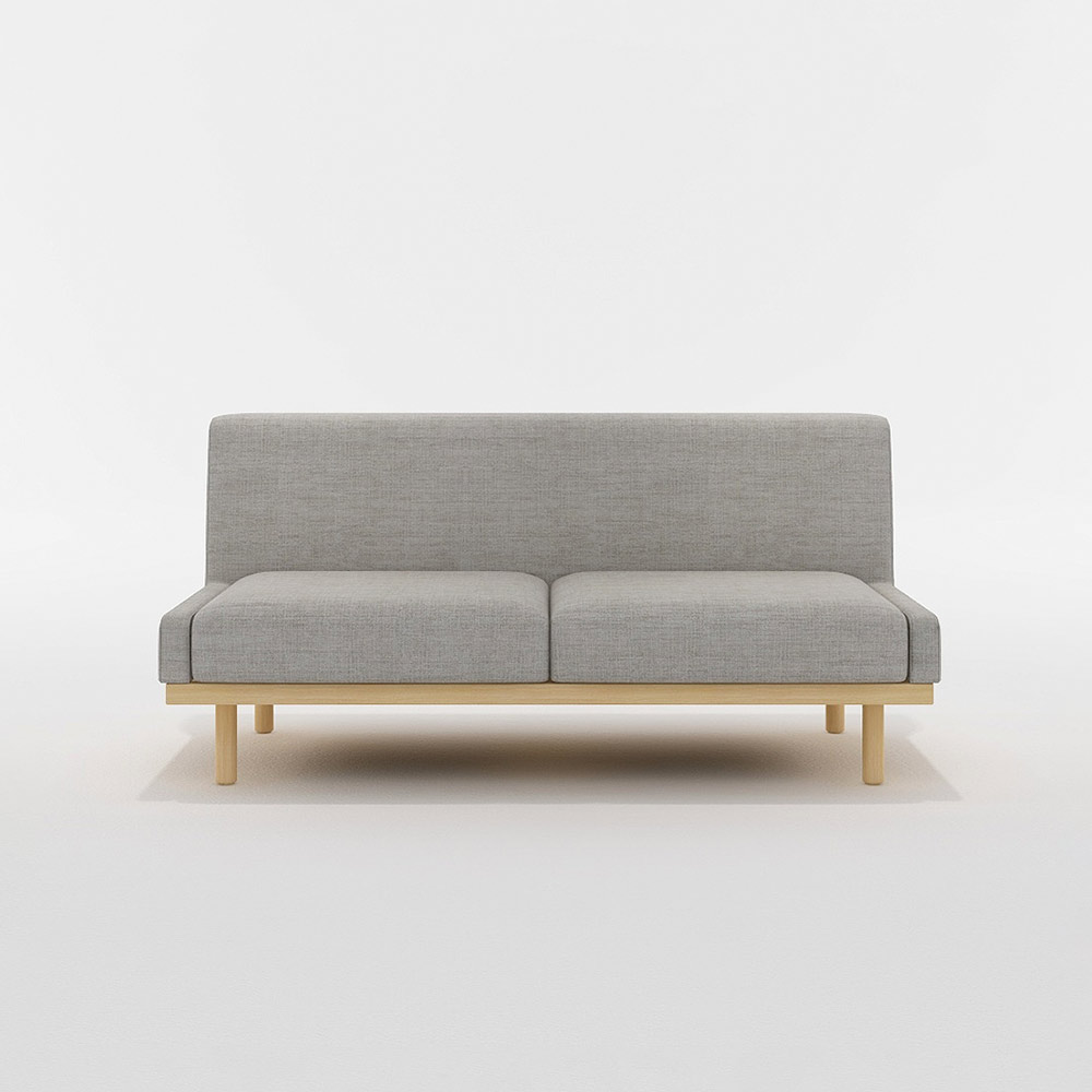 HARBAN 2.5P SOFA 木脚(ナチュラル) / FLANNEL SOFA(フランネルソファ) / 2人掛けソファ / FLN10097GRY_ma.jpg