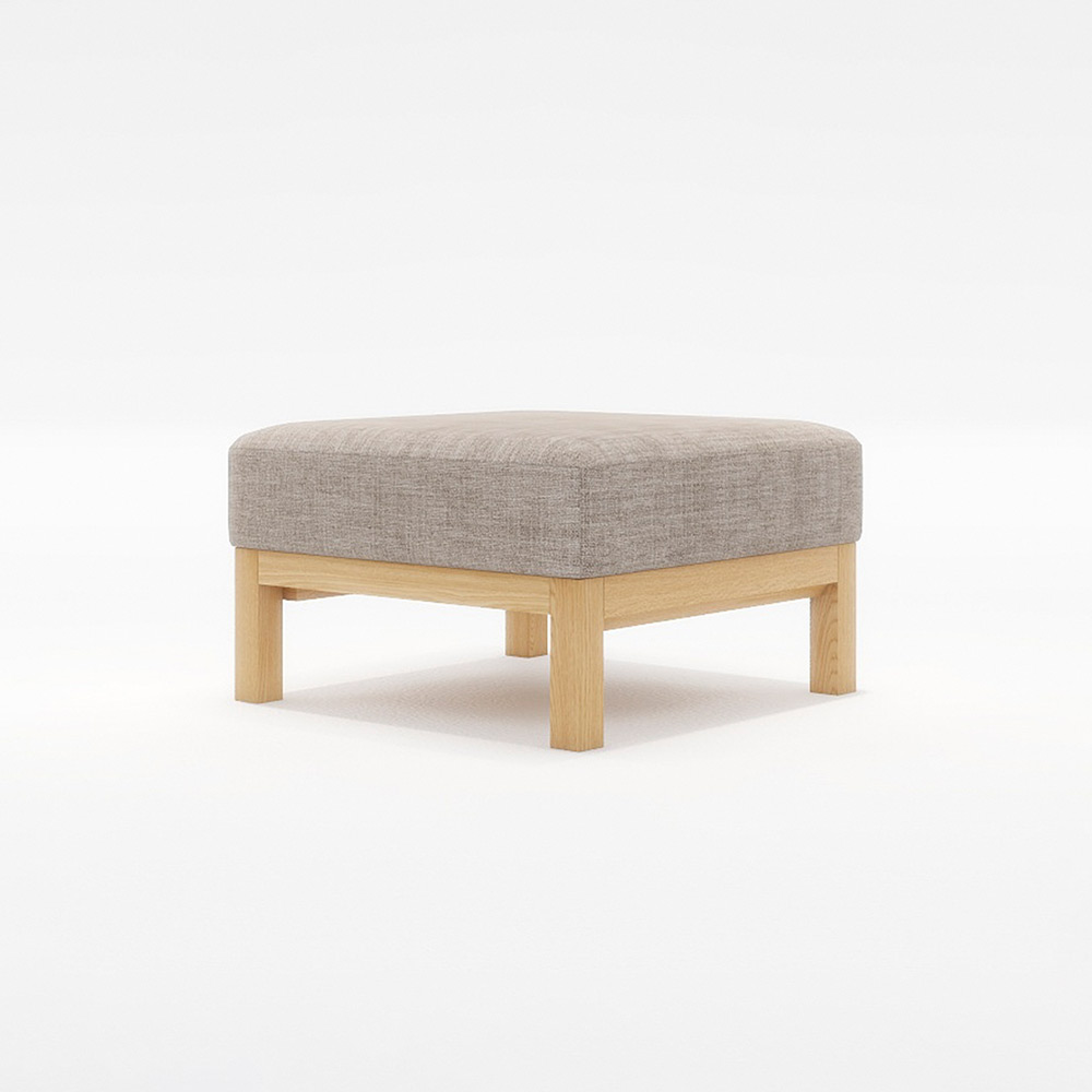 STRAND STOOL 木フレーム(オーク) / FLANNEL SOFA(フランネルソファ) / オットマン / FLN10098BEG_ma.jpg
