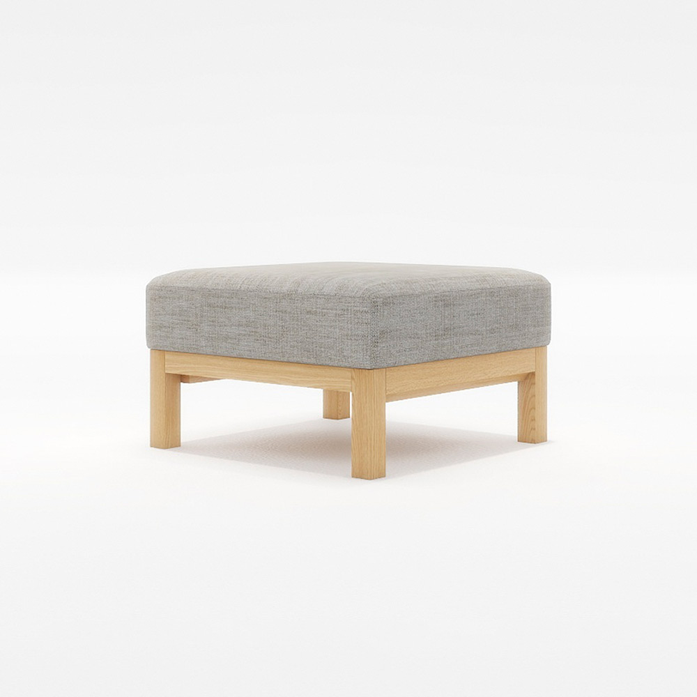 STRAND STOOL 木フレーム(オーク) / FLANNEL SOFA(フランネルソファ) / オットマン / FLN10098GRY_ma.jpg
